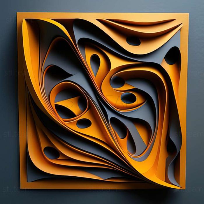 3D model abstract painting (STL)